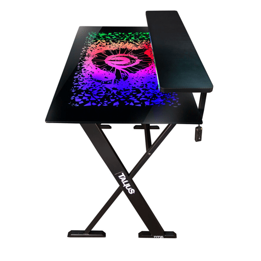 Mesa de Escritório Gaming Talius Warship X1 120 x 60 x 76 cm Preto Aço
