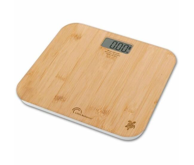 Báscula digital de baño little balance automática kinetic bambú