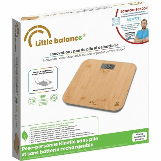 Balança digital para casa de banho Little Balance Automática Kinetic Bambu