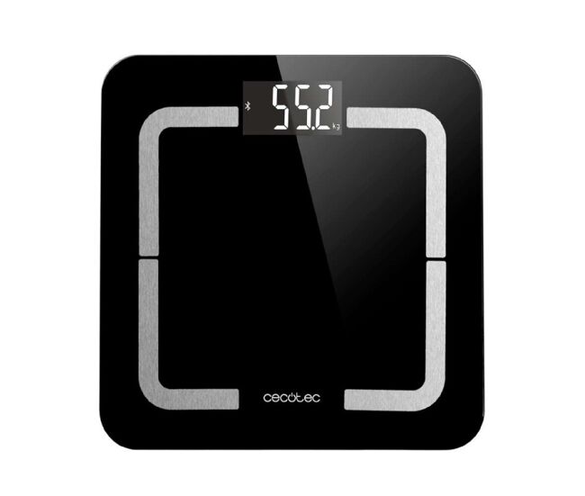 Cecotec báscula de baño digital con app surface precision smart healthy. cristal templado, bluetooth