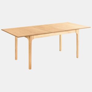 Mesa de jantar extensível DELMAS Freixo claro 160200 cm 90 cm