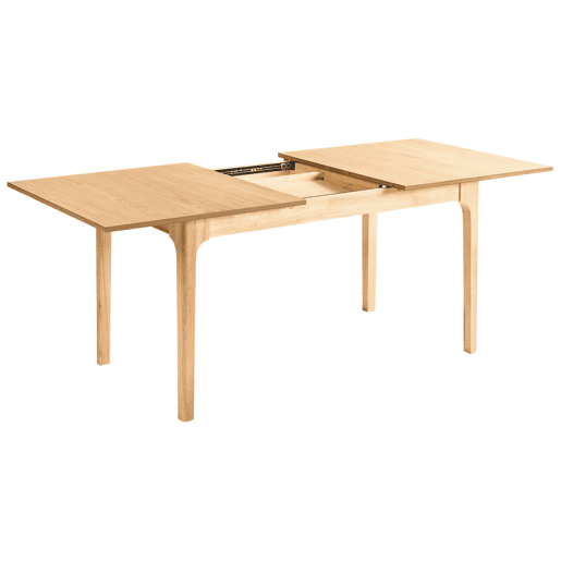 Mesa de jantar extensível DELMAS Freixo claro 160200 cm 90 cm