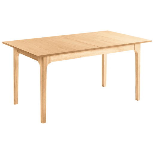 Mesa de jantar extensível DELMAS Freixo claro 160200 cm 90 cm