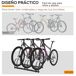 Aparcamiento para Bicicleta Acero HOMCOM Aparcamiento para Bicicleta Acero HOMCOM Negro