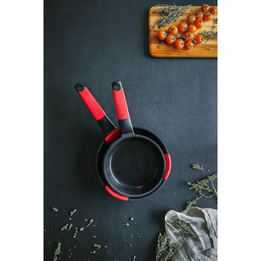 Frigideira antiaderente BRA A411224 Ø 24 cm Preto Vermelho Aço inoxidável Alumínio