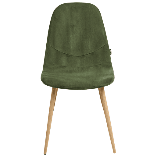 Conjunto de 2 cadeiras de jantar HILDEN Bombazine Verde