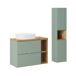 Conjunto mueble lavabo individual y columna Jade Conjunto mueble lavabo individual y columna Jade Verde