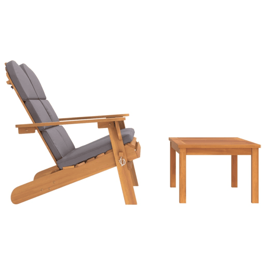 Conjunto de móveis de jardim móveis de exterior conjunto de móveis adirondack 2 peças madeira de acácia maciça 02_0014208 Conjunto de móveis de jardim móveis de exterior conjunto de móveis adirondack 2 peças madeira de acácia maciça 02_0014208