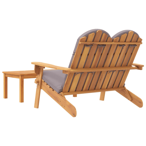 Conjunto de móveis de jardim móveis de exterior conjunto de móveis adirondack 2 peças madeira de acácia maciça 02_0014208 Conjunto de móveis de jardim móveis de exterior conjunto de móveis adirondack 2 peças madeira de acácia maciça 02_0014208
