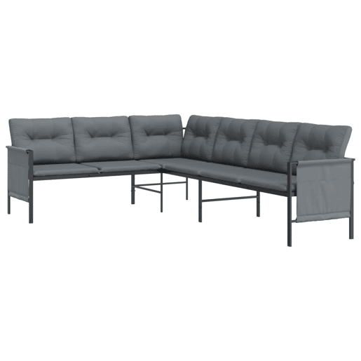 Móveis de jardim móveis de exterior conjunto de móveis 2 peças aço antracite 02_0015880 Móveis de jardim móveis de exterior conjunto de móveis 2 peças aço antracite 02_0015880