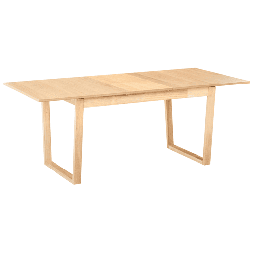 Mesa de jantar extensível CAMDEN Freixo claro 160200 cm 95 cm