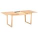 Beliani Mesa de comedor extensible CAMDEN Beliani Mesa de comedor extensible CAMDEN Marron Claro