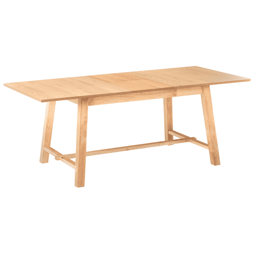 Mesa de jantar extensível BARNES Freixo claro 160200 cm 90 cm