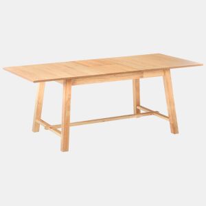 Mesa de jantar extensível BARNES Freixo claro 160200 cm 90 cm