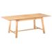 Beliani Mesa de comedor extensible BARNES Beliani Mesa de comedor extensible BARNES Marrón Claro