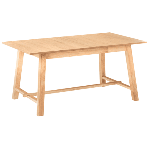 Mesa de jantar extensível BARNES Freixo claro 160200 cm 90 cm