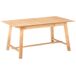 Beliani Mesa de comedor extensible BARNES Beliani Mesa de comedor extensible BARNES Marrón Claro