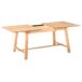 Beliani Mesa de comedor extensible BARNES Beliani Mesa de comedor extensible BARNES Marrón Claro