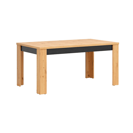 Mesa de jantar extensível para 4 a 6 pessoas Glenn, em madeira e preto