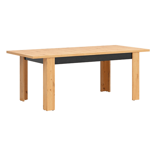 Mesa de jantar extensível para 4 a 6 pessoas Glenn, em madeira e preto