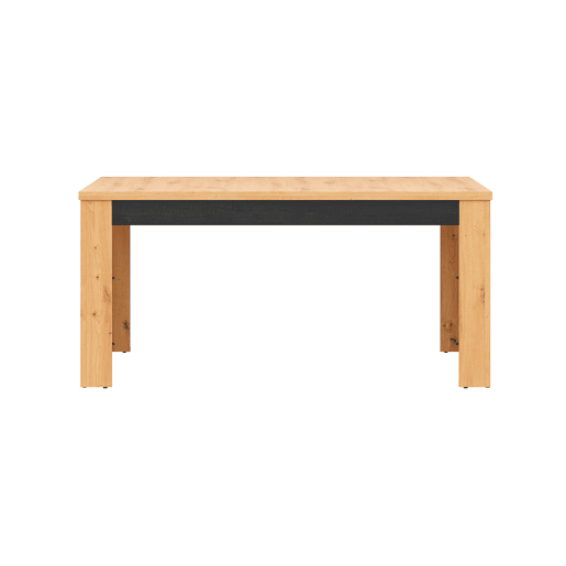 Mesa de jantar extensível para 4 a 6 pessoas Glenn, em madeira e preto