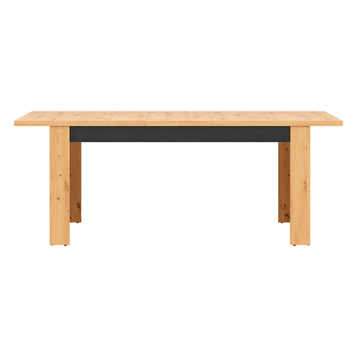 Mesa de jantar extensível para 4 a 6 pessoas Glenn, em madeira e preto