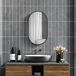 Espejo de Baño Vidrio, Aleación de Aluminio HOMCOM, hogar - baño Espejo de Baño Vidrio, Aleación de Aluminio HOMCOM, hogar - baño Negro