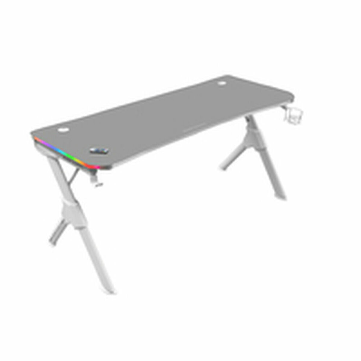 Mesa de escritorio mars gaming mgd140rgbw (140 cm)
