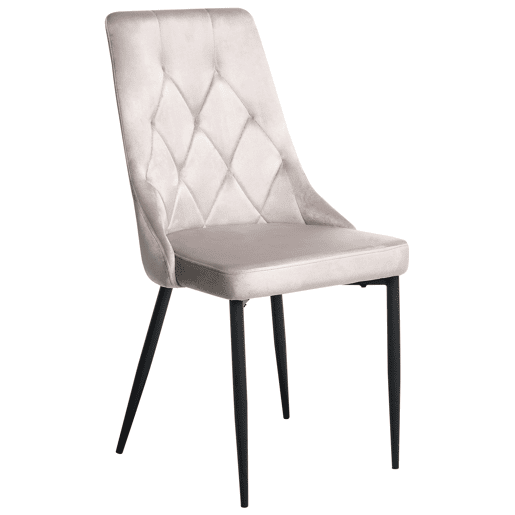 Conjunto de 2 cadeiras de jantar AVENIR Veludo Taupe