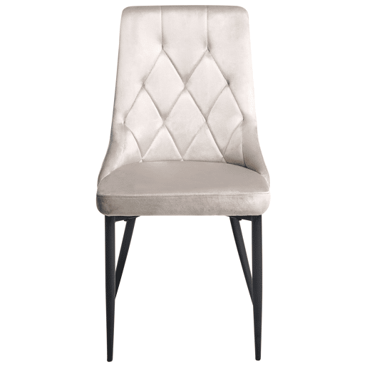 Conjunto de 2 cadeiras de jantar AVENIR Veludo Taupe