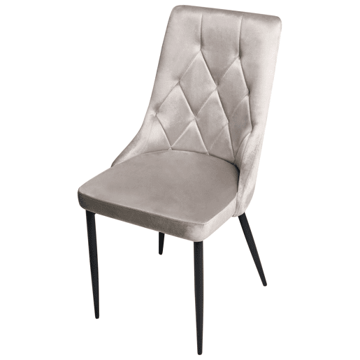 Conjunto de 2 cadeiras de jantar AVENIR Veludo Taupe