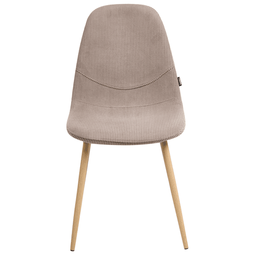 Conjunto de 2 cadeiras de jantar HILDEN Bombazine Taupe