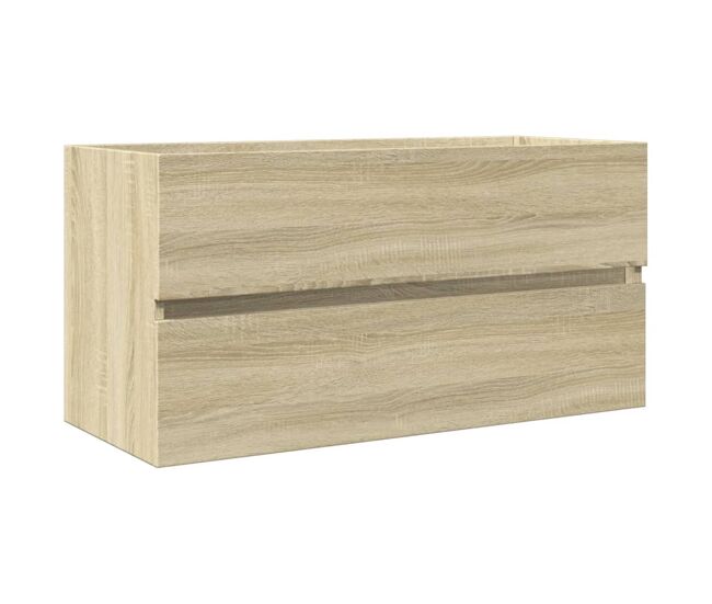 Vidaxl armario lavabo madera contrachapada roble sonoma 90x38,5x45 cm