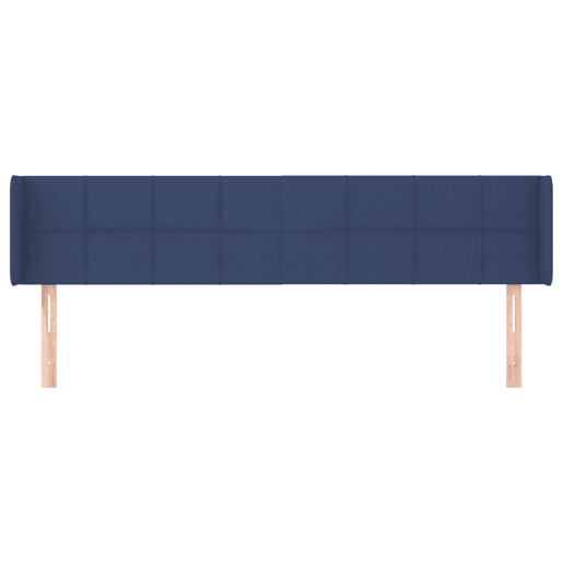 vidaXL Cabeceira de cama c abas tecido 163x16x7888 cm azul vidaXL Cabeceira de cama c abas tecido 163x16x7888 cm azul