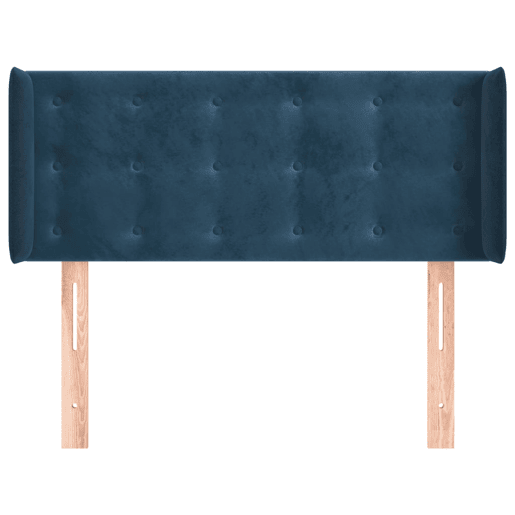 vidaXL Cabeceira de cama c abas veludo 93x16x7888 cm azul-escuro vidaXL Cabeceira de cama c abas veludo 93x16x7888 cm azul-escuro