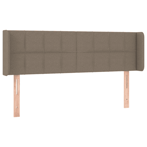 vidaXL Cabeceira cama abas tecido 147x16x7888 cm cinzento-acastanhado vidaXL Cabeceira cama abas tecido 147x16x7888 cm cinzento-acastanhado