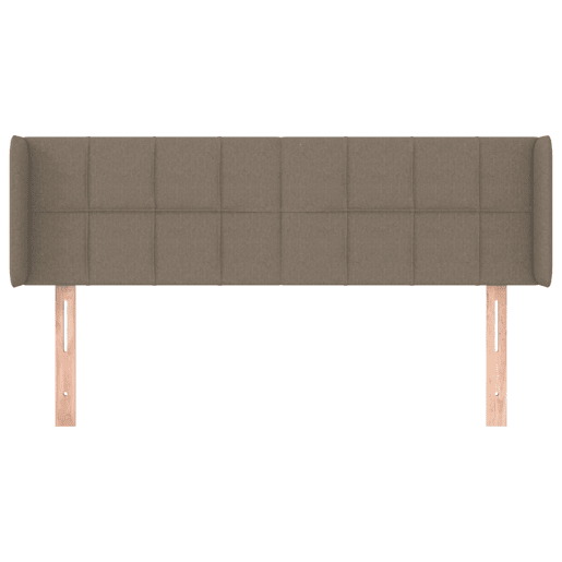 vidaXL Cabeceira cama abas tecido 147x16x7888 cm cinzento-acastanhado vidaXL Cabeceira cama abas tecido 147x16x7888 cm cinzento-acastanhado