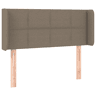 vidaXL Cabeceira cama abas tecido 93x16x7888 cm cinzento-acastanhado