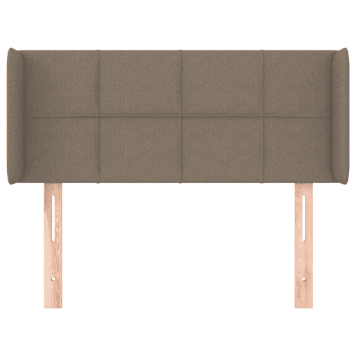 vidaXL Cabeceira cama abas tecido 93x16x7888 cm cinzento-acastanhado