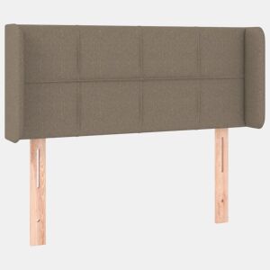 vidaXL Cabeceira cama abas tecido 103x16x7888 cm cinzento-acastanhado