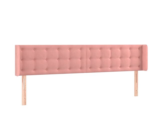 Vidaxl cabecero de terciopelo rosa 163x16x78/88 cm