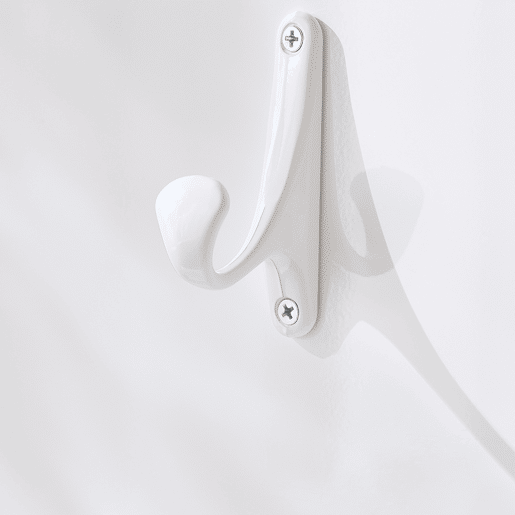 Cabide de parede com 1 barra Prateleira de entrada com 4 ganchos e 1 prateleira Branco 100 x 70 cm FHK36-W SoBuy PT
