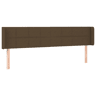 vidaXL Cabeceira de cama c abas tecido 163x16x7888cm castanho-escuro
