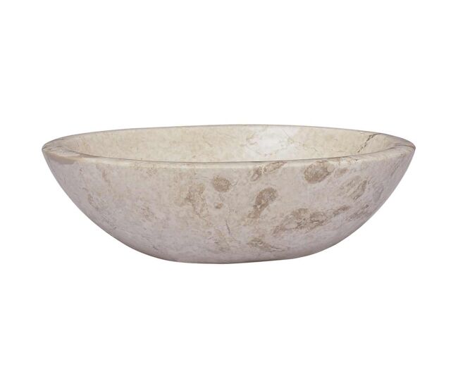 Vidaxl lavabo crema mármol 53x40x15 cm
