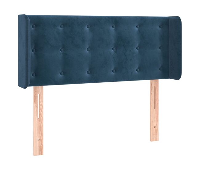 Vidaxl cabecero de terciopelo azul oscuro 103x16x78/88 cm