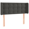 vidaXL Cabeceira de cama c abas veludo 83x16x7888 cm cinzento-escuro