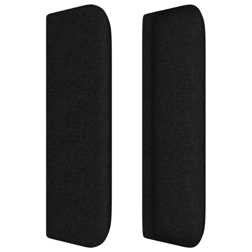 vidaXL Cabeceira de cama c abas tecido 183x16x7888 cm preto