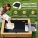 Arenero para Niño Madera de Abeto, Poliéster Outsunny Arenero para Niño Madera de Abeto, Poliéster Outsunny Marrón