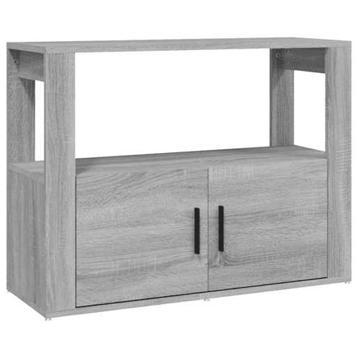 vidaXL Aparador 80x30x60 cm derivados de madeira cinzento sonoma