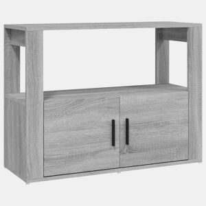 vidaXL Aparador 80x30x60 cm derivados de madeira cinzento sonoma